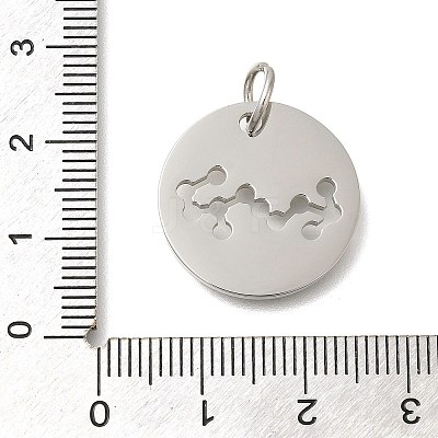 Anti-Tarnish 304 Stainless Steel Pendants STAS-M074-02I-P-1