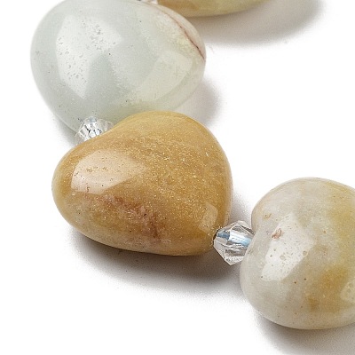 Natural Flower Amazonite Beads Strands G-C150-A25-01-1
