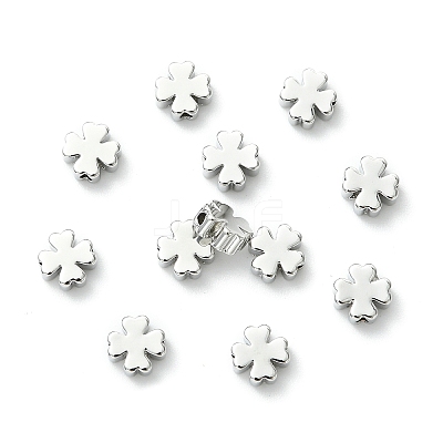 SHEGRACE Brass Clover Beads XGRPCU751-302P-1