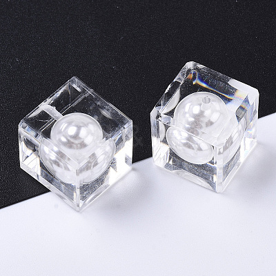 Transparent Acrylic Beads TACR-R146-015A-1