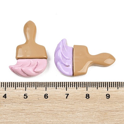 Opaque Resin Cabochons RESI-F071-02-1