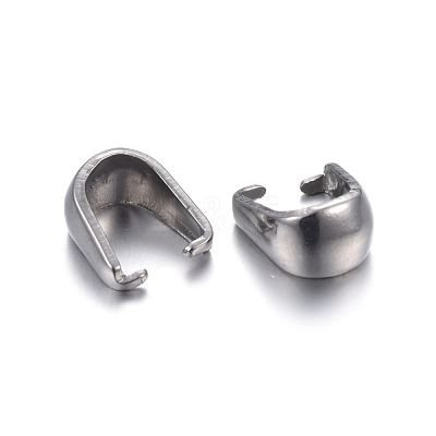 Tarnish Resistant 304 Stainless Steel Snap on Bails STAS-P223-04P-1