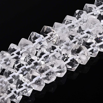 Natural Quartz Crystal Beads Strands G-D091-A25-1