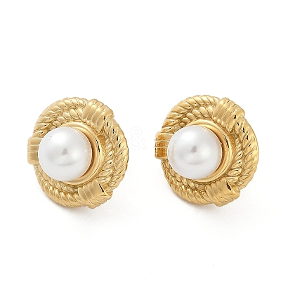 304 Stainless Steel Stud Earrings EJEW-G423-31A-G-1
