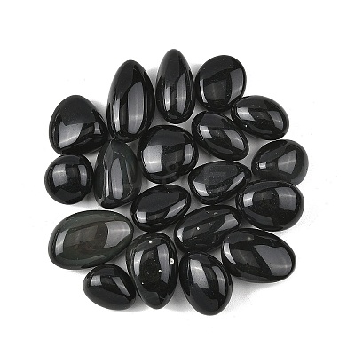 Natural Rainbow Obsidian Beads G-G348-01B-21-1