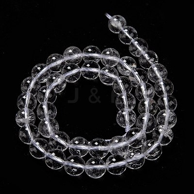 Natural Quartz Crystal Beads Strands X-G-H236-05A-8mm-1