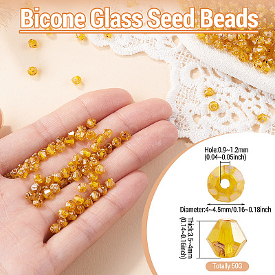 Picasso Baking Paint Glass Seed Beads SEED-TA0001-62B-1