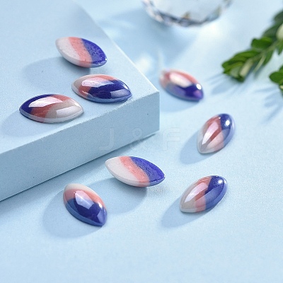 Opaque Glass Cabochons GGLA-S038-03F-3x12-1