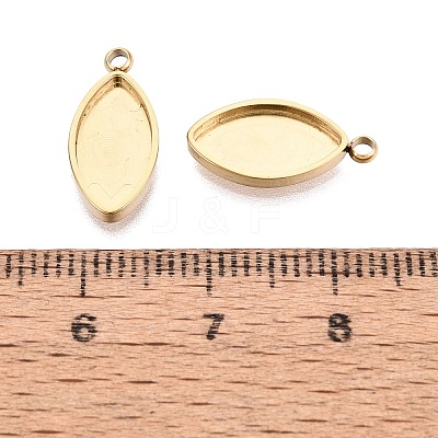 304 Stainless Steel Pendant Cabochon Component STAS-Q113-18A-G-1
