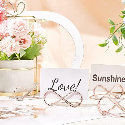 Iron Place Card Holder LS-ODIS-WH0011-13RG-1