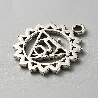 Chakra Zinc Tibetan Style Alloy Pendants LS-FIND-WH0137-05E-AS-1
