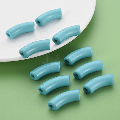 Opaque Acrylic Beads MACR-S372-001B-13-4714-1