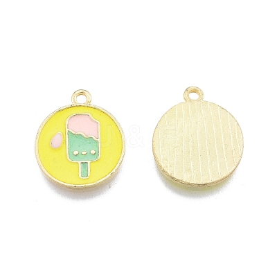 Alloy Enamel Pendants FIND-A017-23LG-1