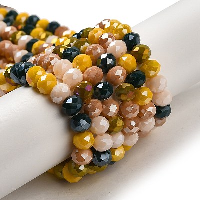 Glass Beads Strands EGLA-A034-M8mm-20-1
