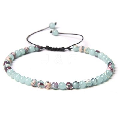 Adjustable Women's Shoushan Stone Beaded Bracelet CN3407-19-1