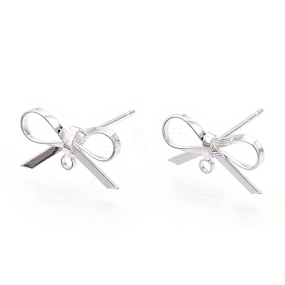 Brass Stud Earring Findings LS-X-KK-S350-013S-1