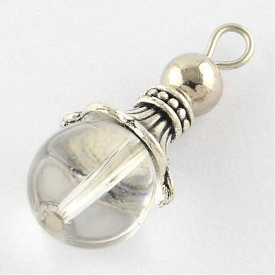 Natural Quartz Crystal Pendants G-Q459-02S-1