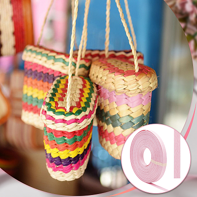 20M Handmade Woven Paper Rattan OCOR-WH0101-34A-1