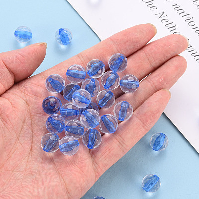 Transparent Acrylic Beads TACR-S154-10A-86-1