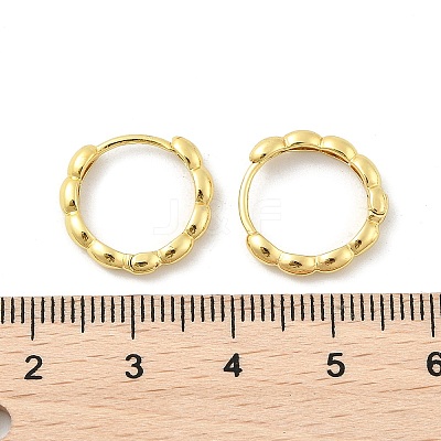 Brass Huggie Hoop Earrings EJEW-L231-33G-1