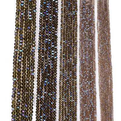 Electroplate Glass Beads Strands LS-EGLA-A044-T2mm-L16-1