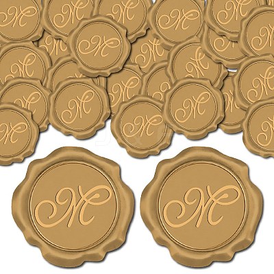 100Pcs Adhesive Wax Seal Stickers DIY-CP0009-47D-1