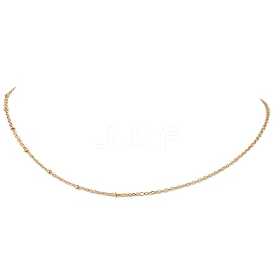 304 Stainless Steel Cable Chain Satellite Chain Necklaces for Women NJEW-JN05557-1