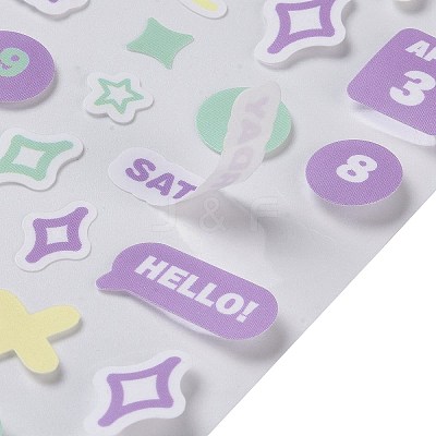 PET Plastic Stickers DIY-H168-01D-1