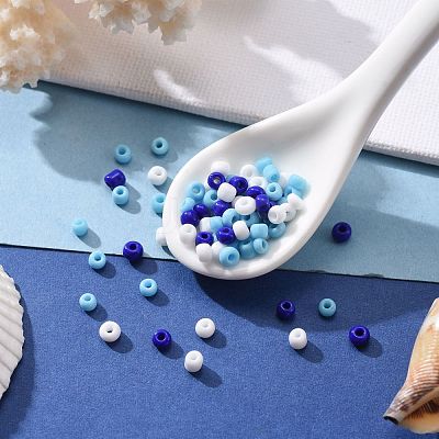 6500Pcs 300G 3 Colors Glass Seed Beads SEED-LS0001-03-1