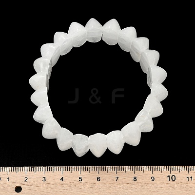 Bicone Natural Quartz Crystal Beads Stretch Bracelets for Women Men BJEW-C097-05J-1