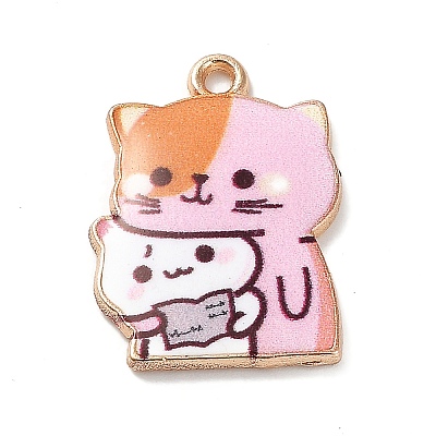 Alloy Enamel Pendants ENAM-M060-01KCG-06-1