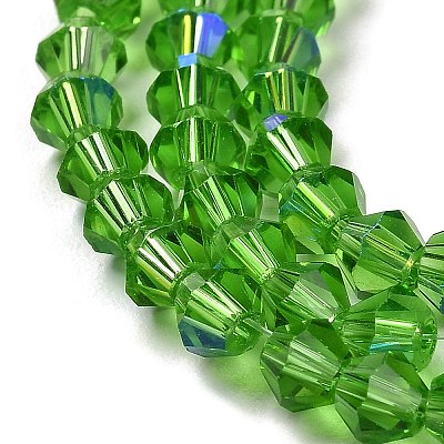 Transparent Electroplate Glass Beads Strands EGLA-A039-T3mm-L03-1