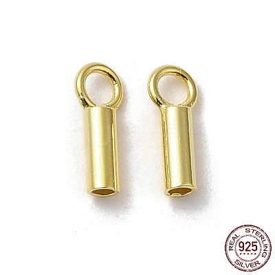 925 Sterling Silver Cord Ends STER-P055-01A-G-1