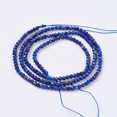 Natural Lapis Lazuli Beads Strands G-J376-51A-2mm-1