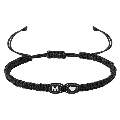 1Pc Adjustable Nylon Cord Braided Bracelets for Women Men BJEW-LP0001-31A-M-1