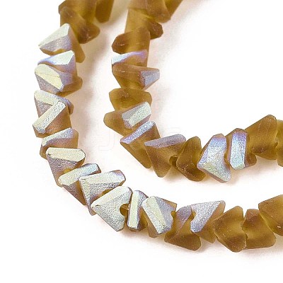 Frosted Transparent Glass Beads Strands LS-GLAA-N054-4mm-05-1