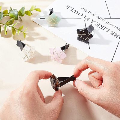 5Pcs Star Gemstone Car Air Vent Clips AJEW-PH00496-01-1