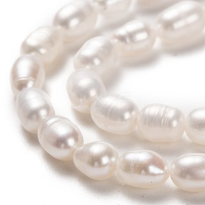 Natural Cultured Freshwater Pearl Beads Strands PEAR-J005-62-1