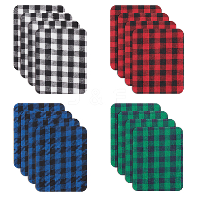 32Pcs 4 Colors Polyester Iron on Cloth Patches DIY-MA0007-29-1