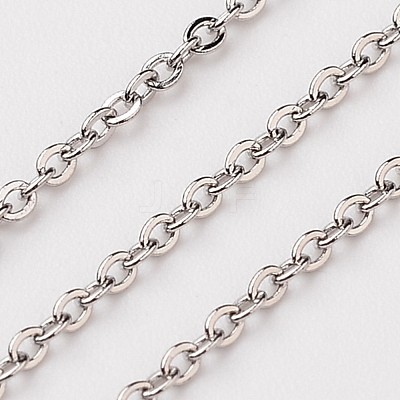 Tarnish Resistant 304 Stainless Steel Cable Chains CHS-L015-43-1