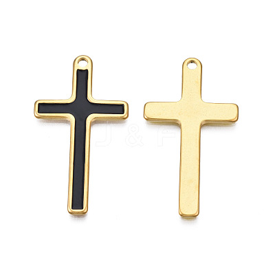 304 Stainless Steel Enamel Pendants STAS-N092-162A-1