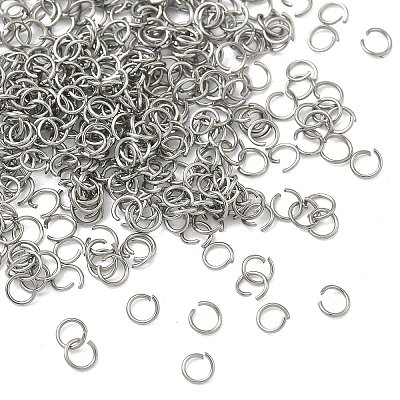 Non-Tarnish 304 Stainless Steel Open Jump Rings X-STAS-E066-01-3mm-1