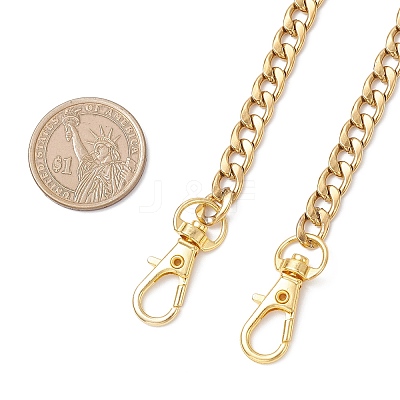304 Stainless Steel Curb Chain Purse Chains AJEW-BA00160-03-1