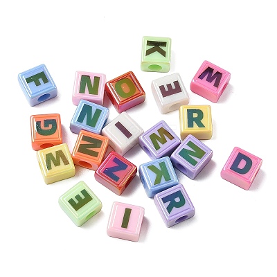 Opaque UV Plating Acrylic Beads PACR-Z002-02-1