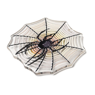 Spider Web Acrylic Pendants OACR-S144-01-1