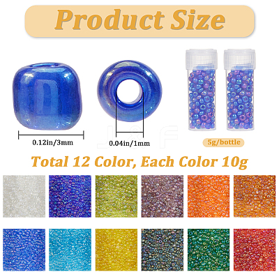 Glass Seed Beads SEED-SC0001-51A-01-1