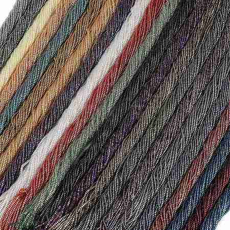 Electroplate Glass Beads Strands GL-CBAA615-01-1