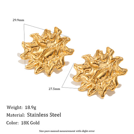 304 Stainless Steel Stud Earrings for Women WG9B3BD-01-1