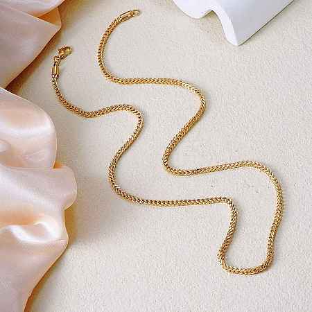 Fashionable Style 3mm Stainless Steel Wheat Chain Necklaces RG7928-1-1