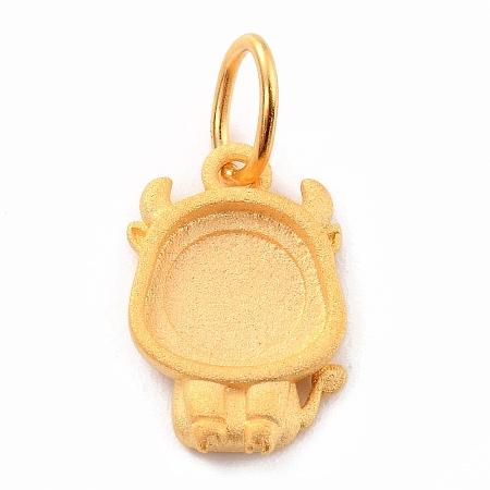 925 Sterling Silver Pendant Cabochon Settings STER-I020-01B-G-1